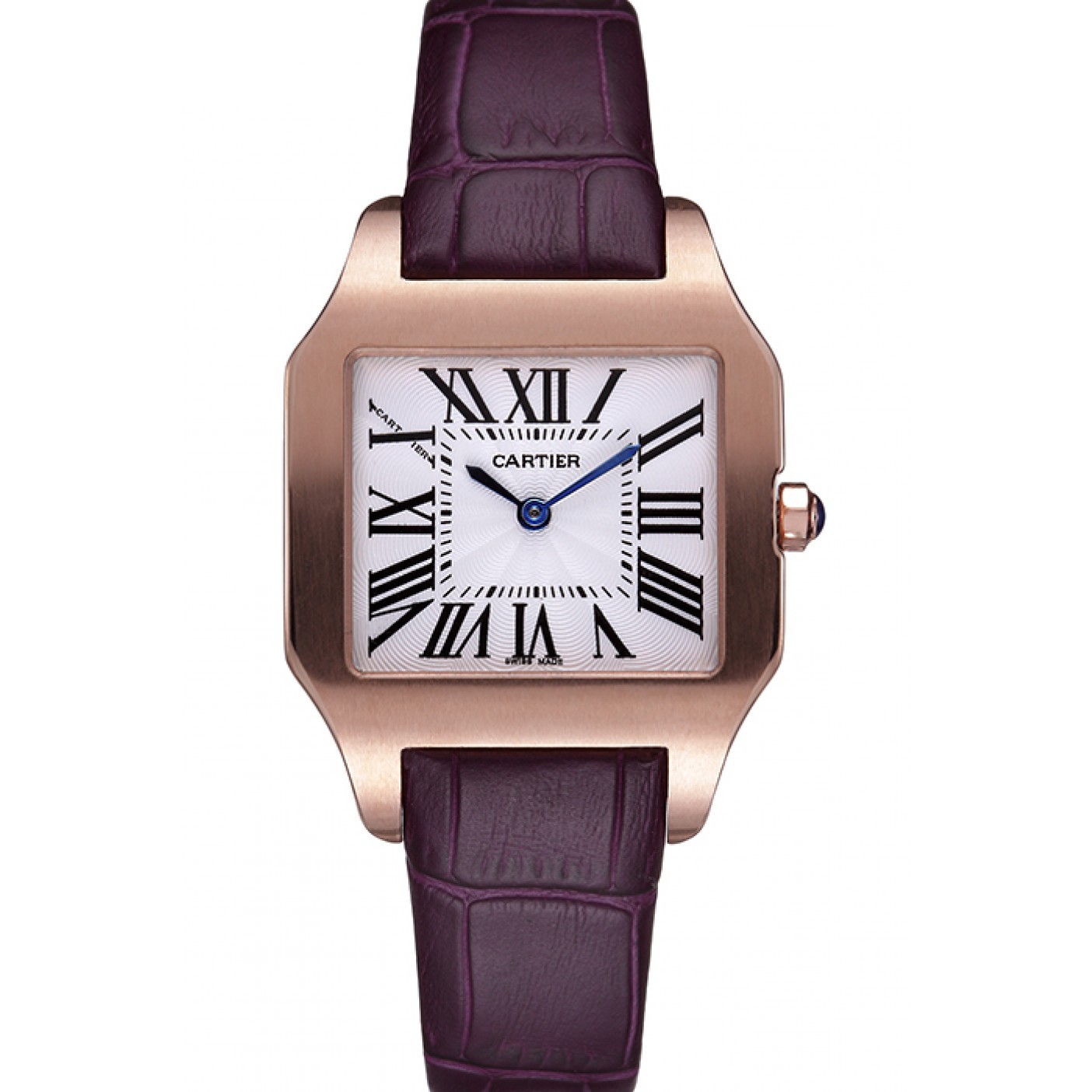 MiroTime Cartier Santos 100 Polished Rose Gold Bezel 621921