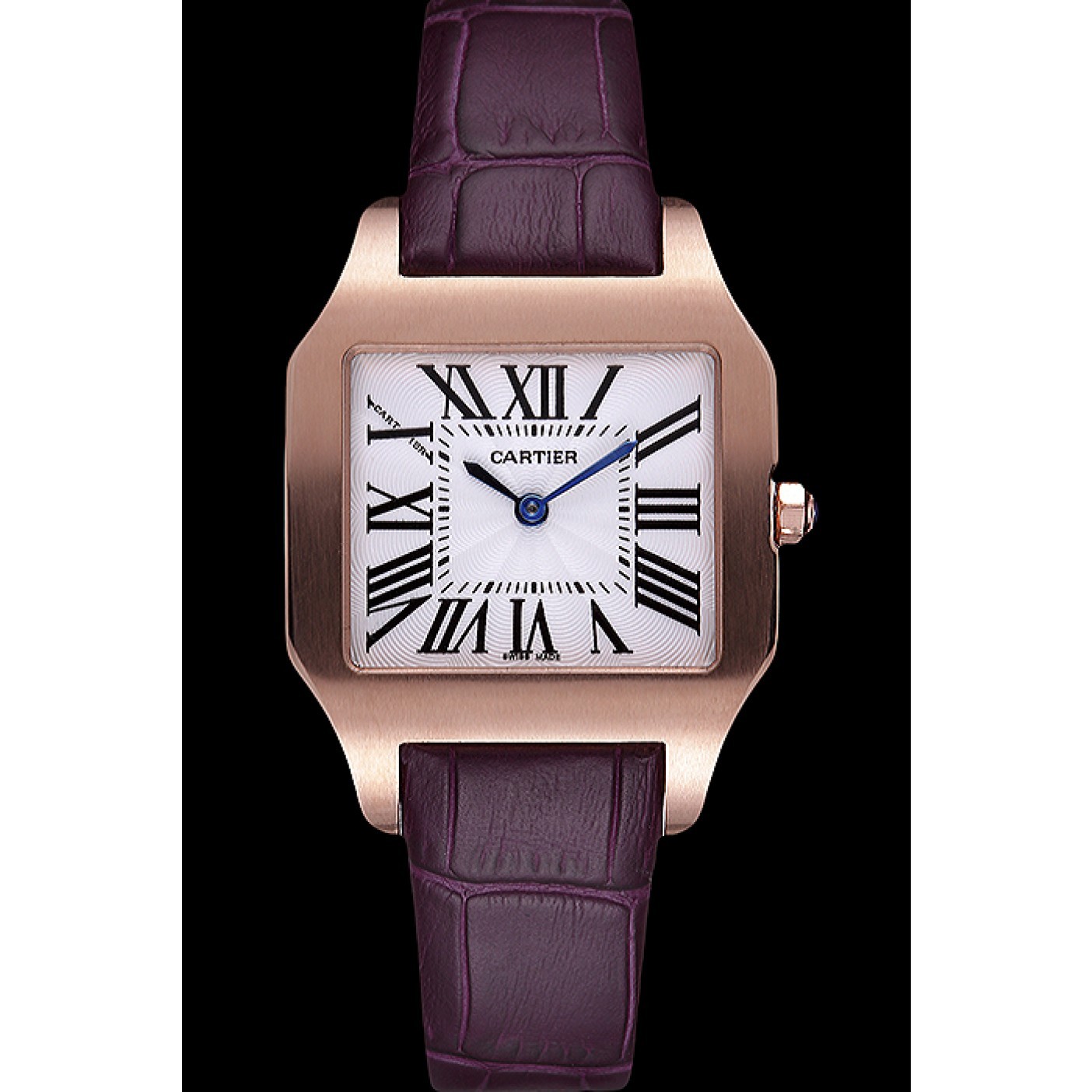 MiroTime Cartier Santos 100 Polished Rose Gold Bezel 621921