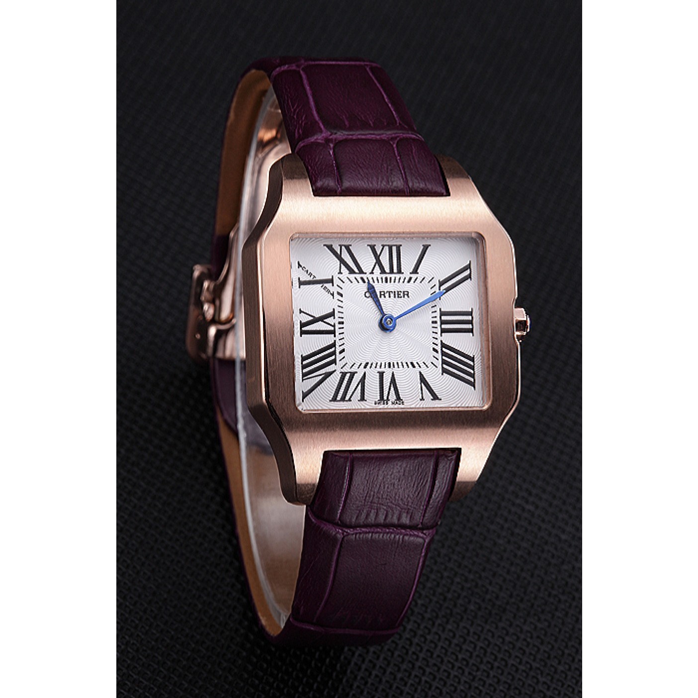 MiroTime Cartier Santos 100 Polished Rose Gold Bezel 621921