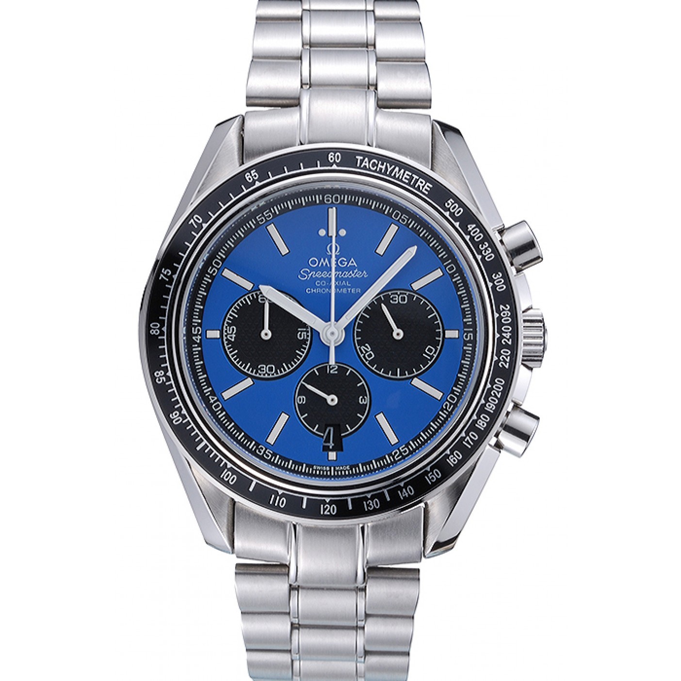MiroTime Omega Speedmaster Blue Grey Stainless Steel Strap 622053