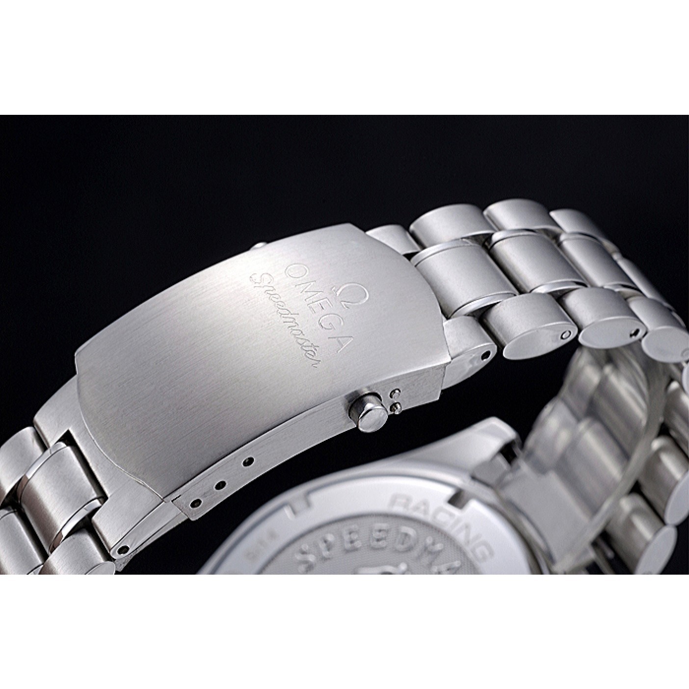 MiroTime Omega Speedmaster Blue Grey Stainless Steel Strap 622053