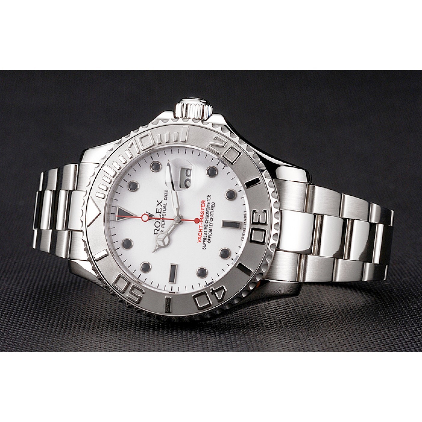 MiroTime Rolex Yacht-Master White Dial Stainless Steel Case And Bracelet