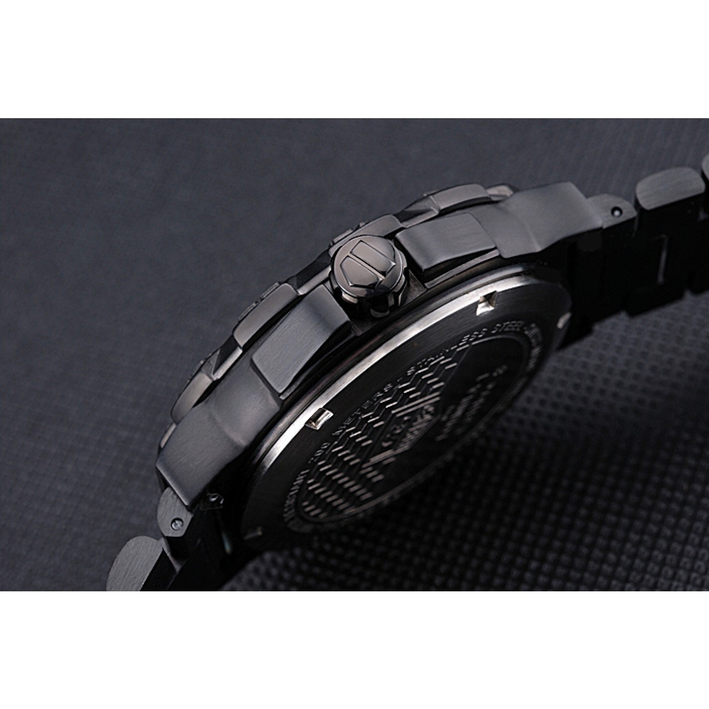 MiroTime Tag Heuer Formula One Calibre S Black Dial Orange Numerals Ion Plated Steinless Steel Bracelet 622300