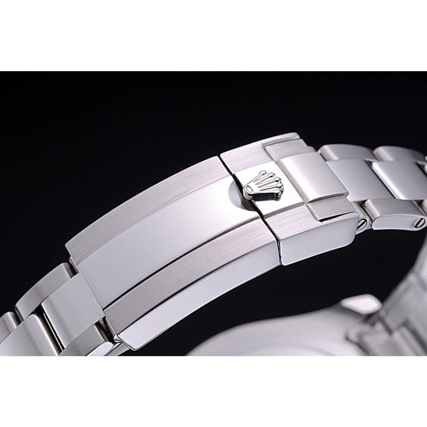 MiroTime Rolex Yacht - Master II Black Dial Stainless Steel Bracelet 622541