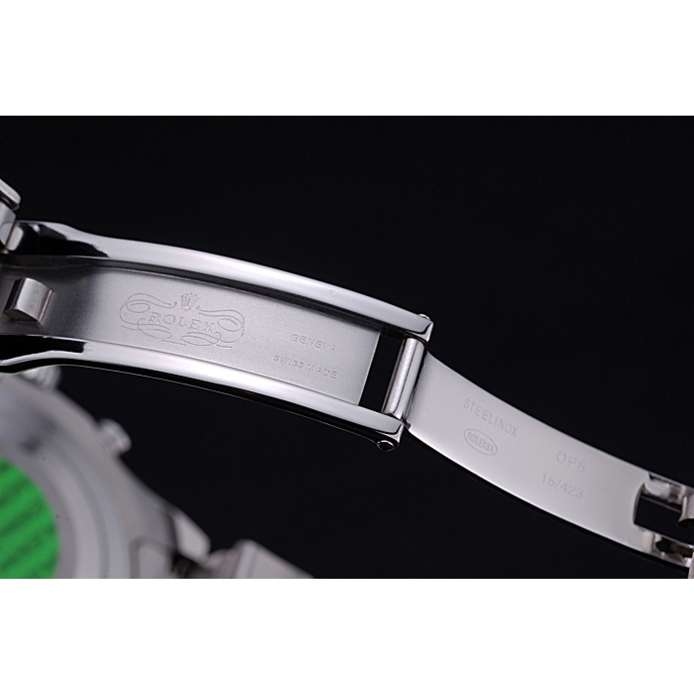 MiroTime Rolex Yacht - Master II Black Dial Stainless Steel Bracelet 622541