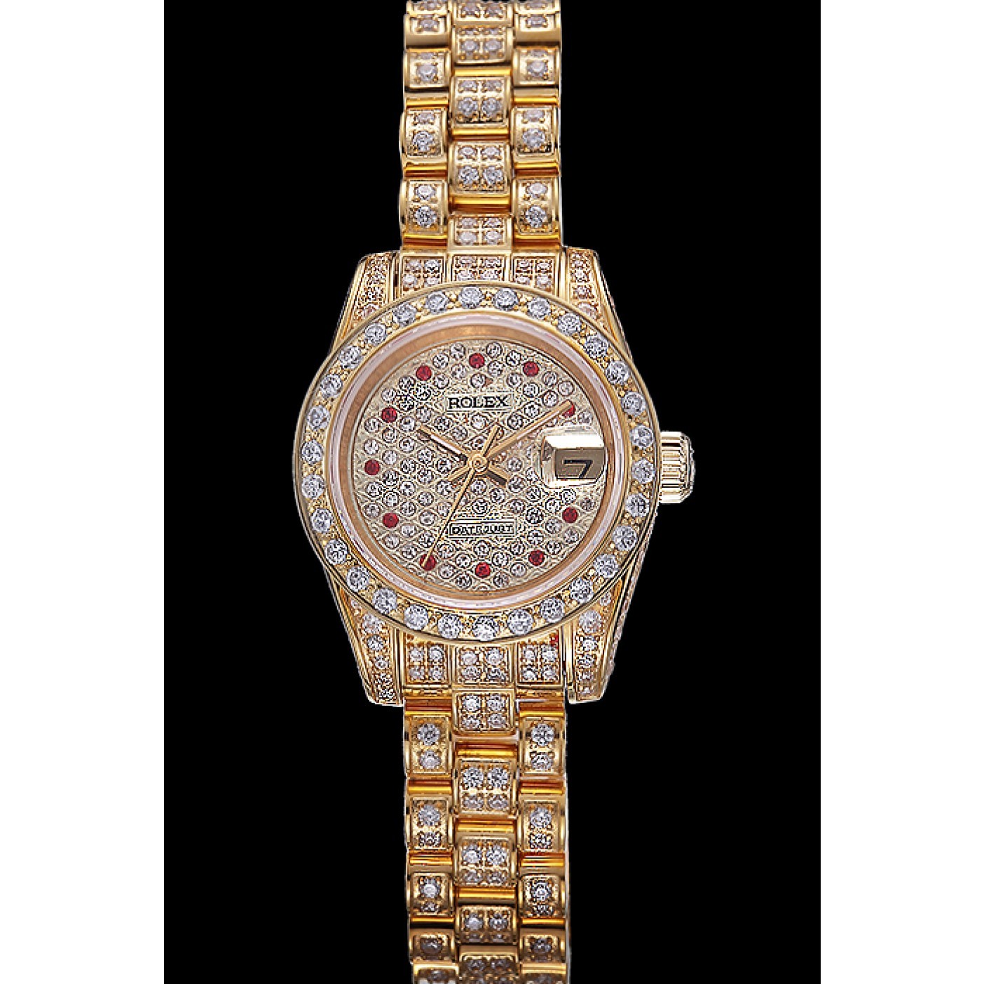 MiroTime Swiss Rolex DateJust Diamond Dial Gold 622024