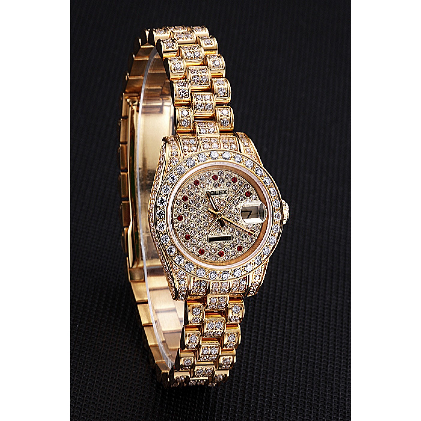 MiroTime Swiss Rolex DateJust Diamond Dial Gold 622024