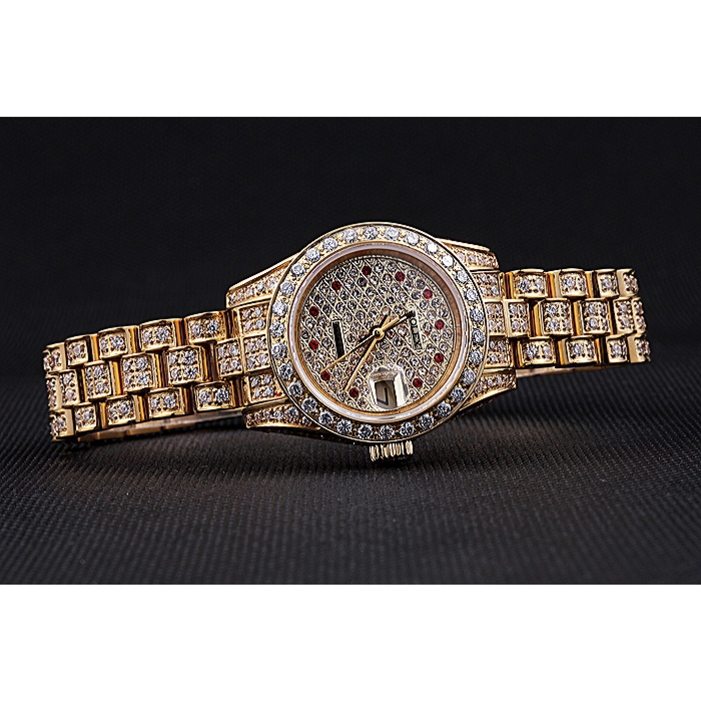 MiroTime Swiss Rolex DateJust Diamond Dial Gold 622024