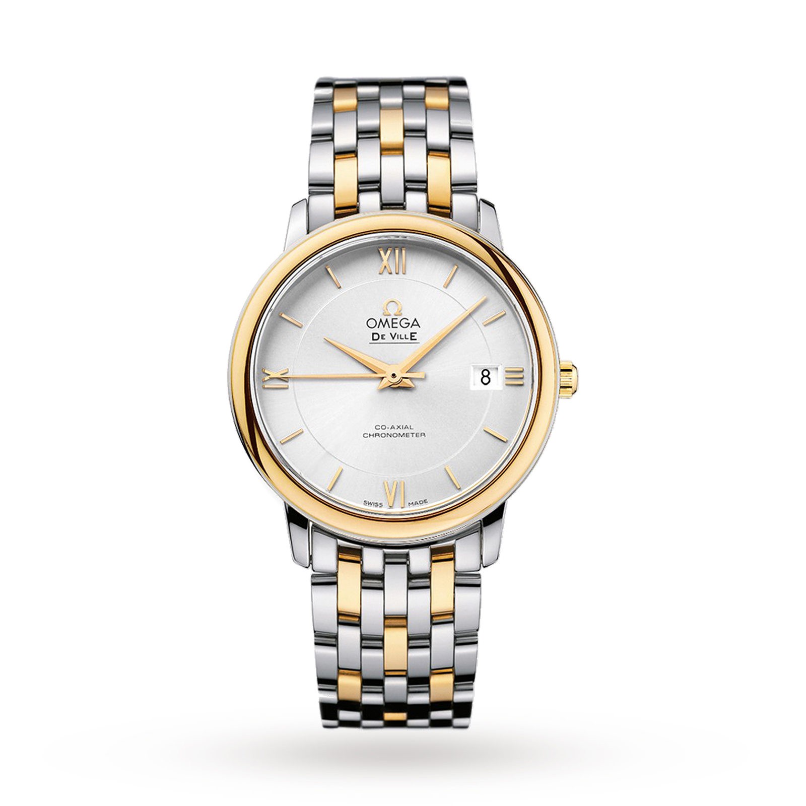 MiroTime Swiss Omega De Ville Prestige Co-Axial 36.8mm Mens Watch O42420372002001