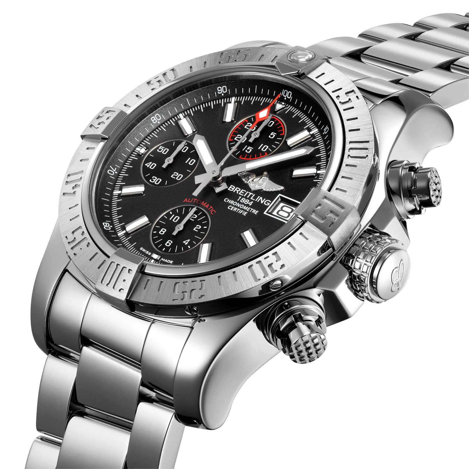 MiroTime Swiss Breitling Avenger II 43mm Mens Watch A1338111B1A1