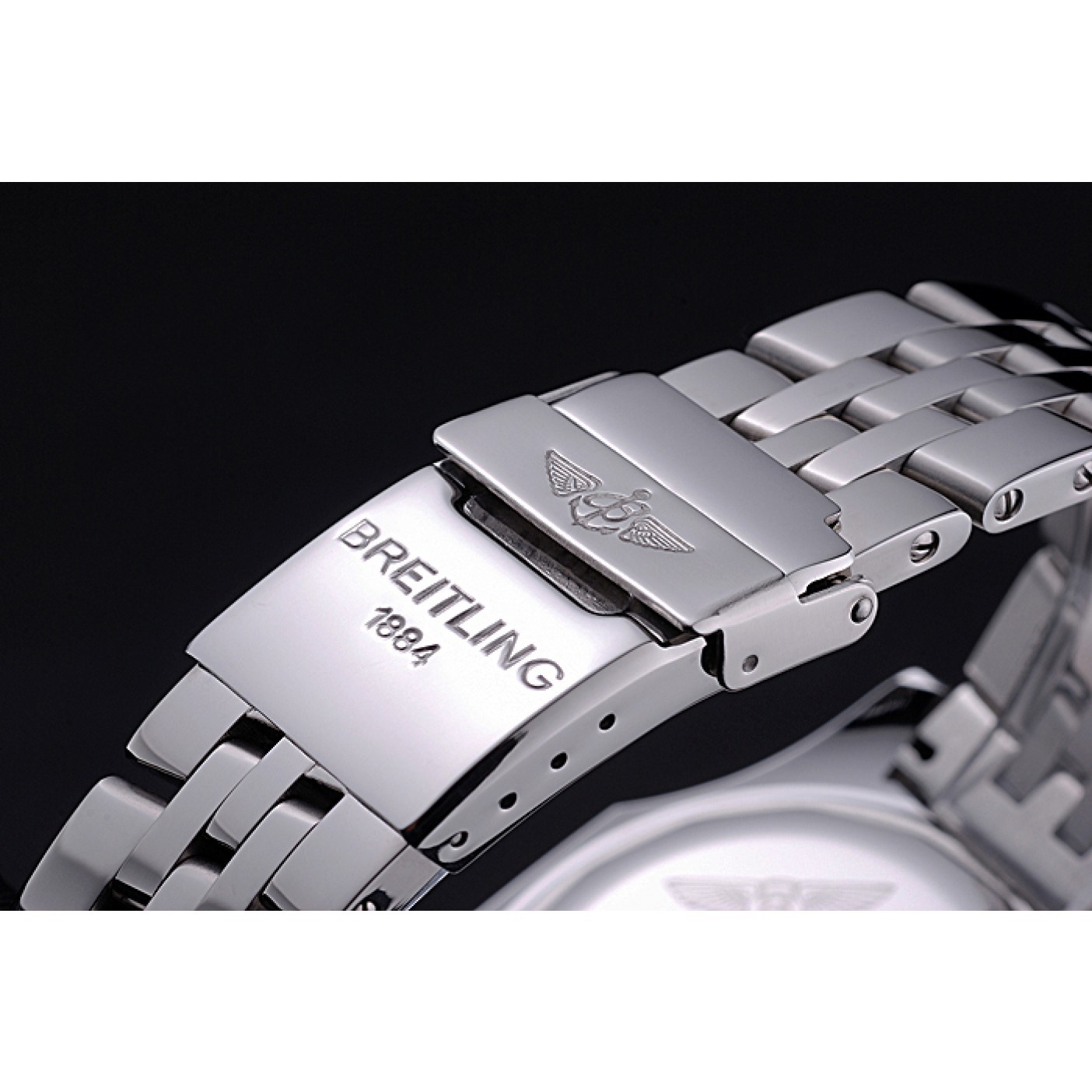 MiroTime Breilting Bentley Supersports Black And Red Dial Stainless Steel Bracelet 622521