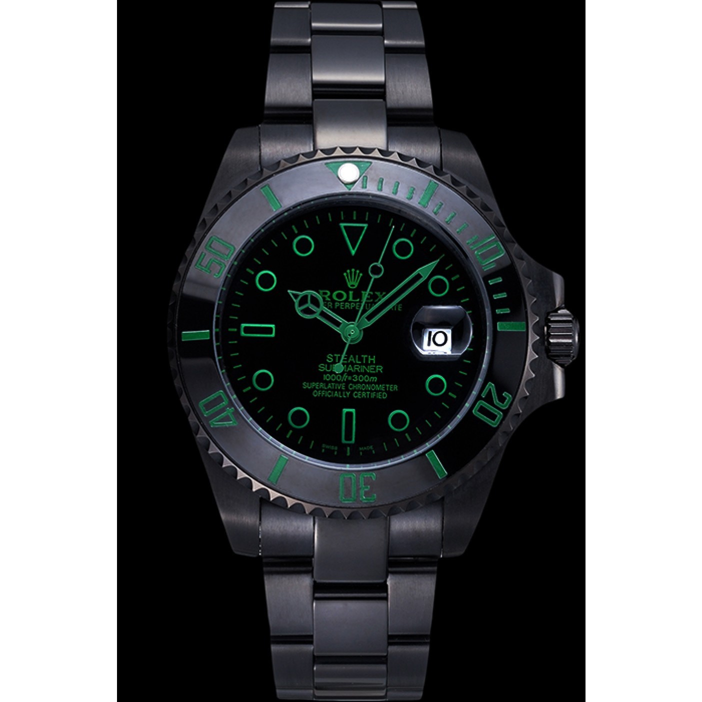 MiroTime Rolex Stealth Submariner Black Ceramic 622007