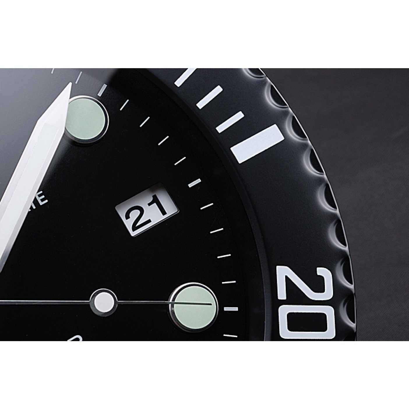 MiroTime Rolex Submariner Wall Clock Black 622474