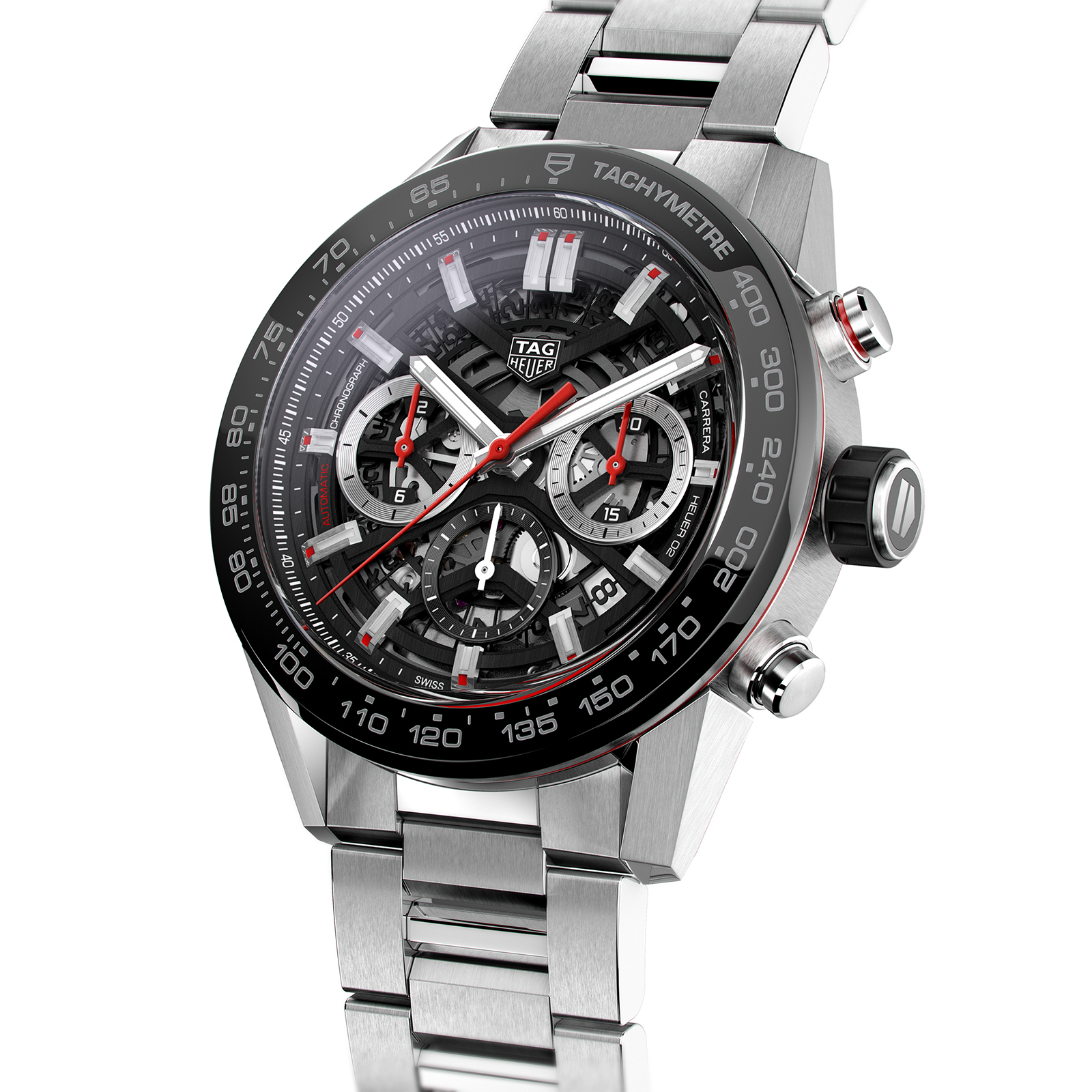 MiroTime Swiss TAG Heuer Carrera Calibre 02 45mm Mens Watch CBG2A10.BA0654