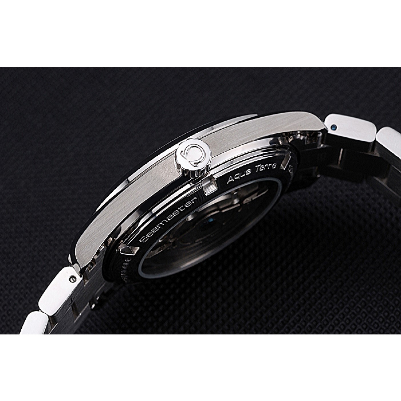 MiroTime Omega Seamaster Planet Ocean GMT Black Dial Stainless Steel Band 622398