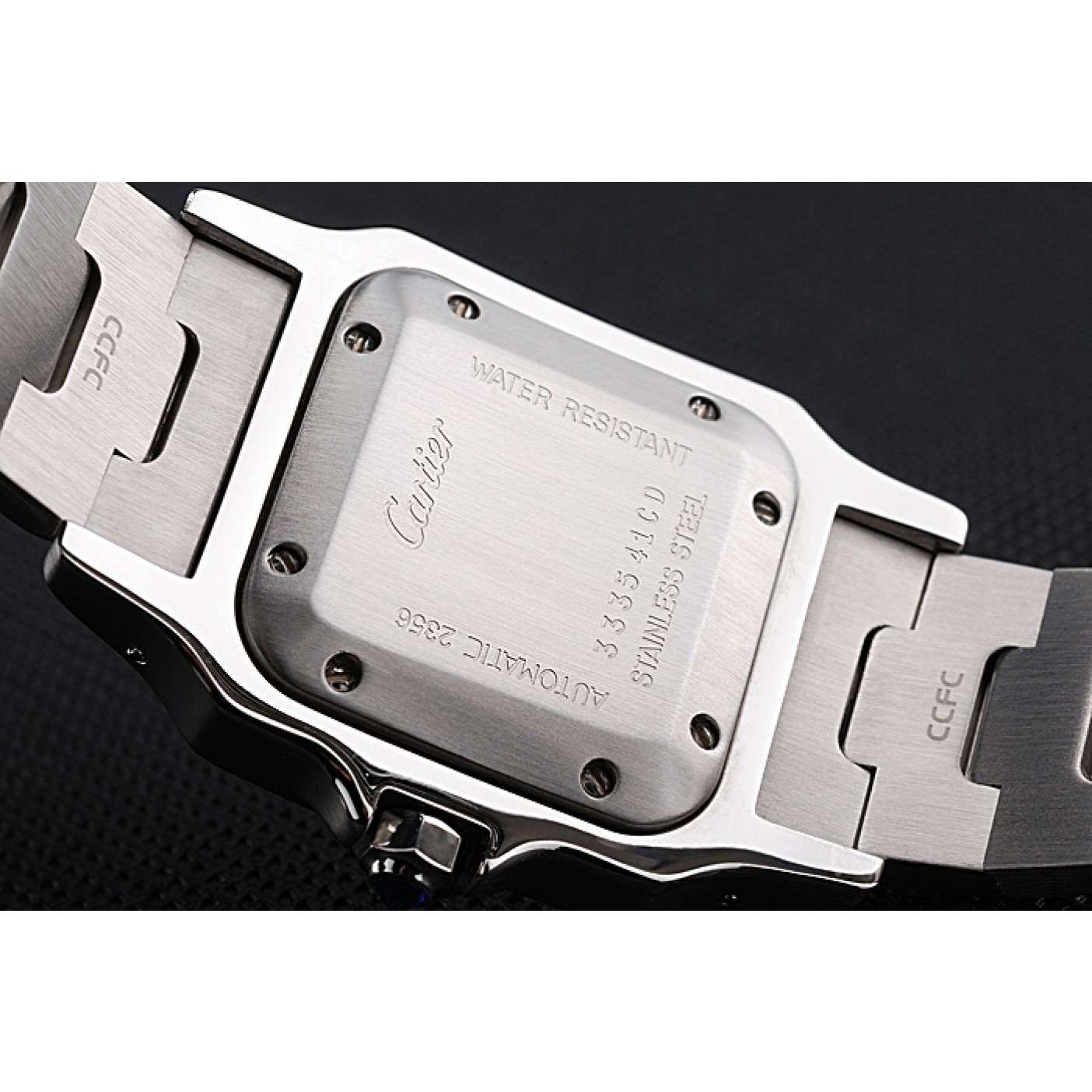 MiroTime Swiss Cartier Santos De Cartier Galbeee Yellow Gold and Steel Case Steel Bracelet Small 622644