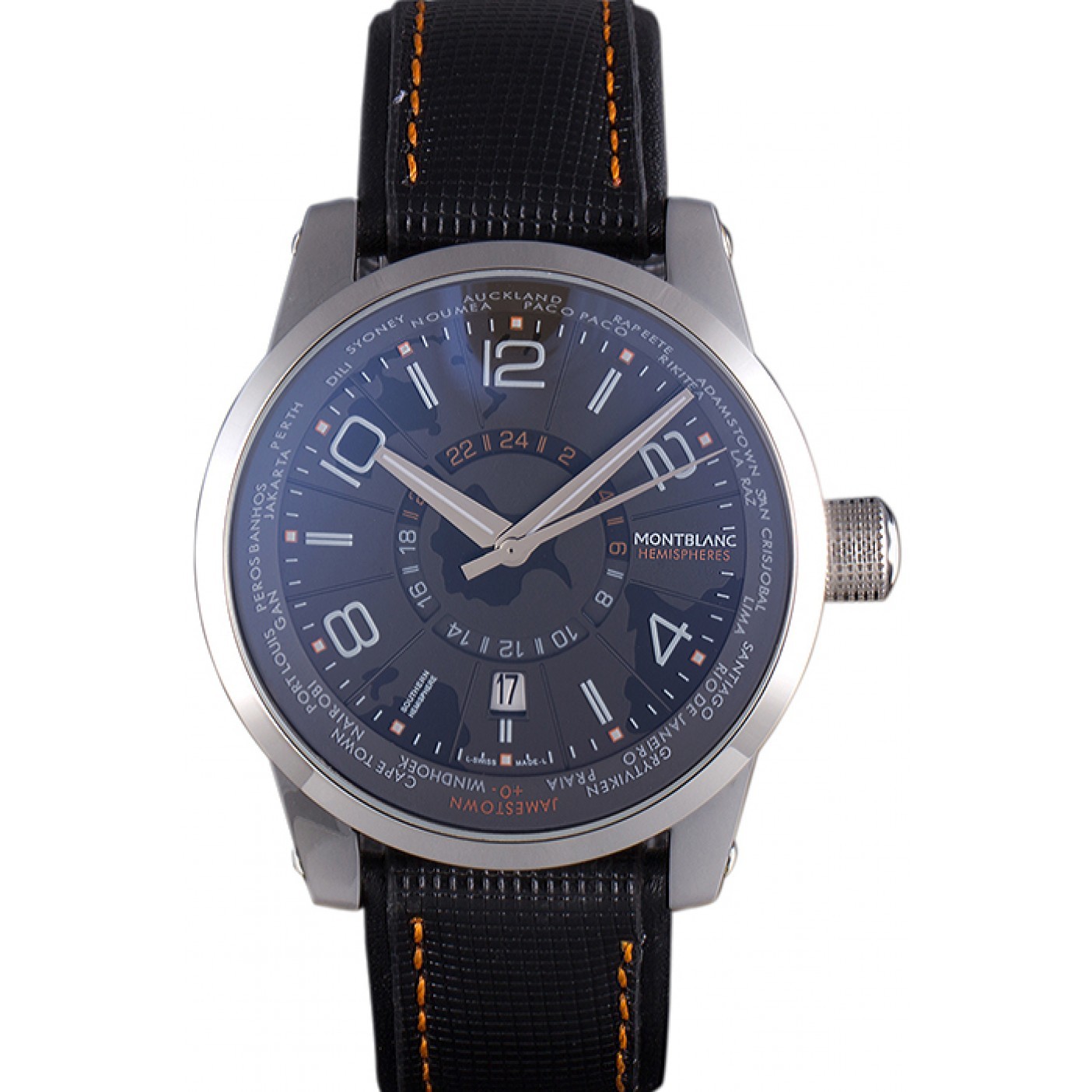 MiroTime Montblanc Timewalker Hemispheres Leather Strap 621625