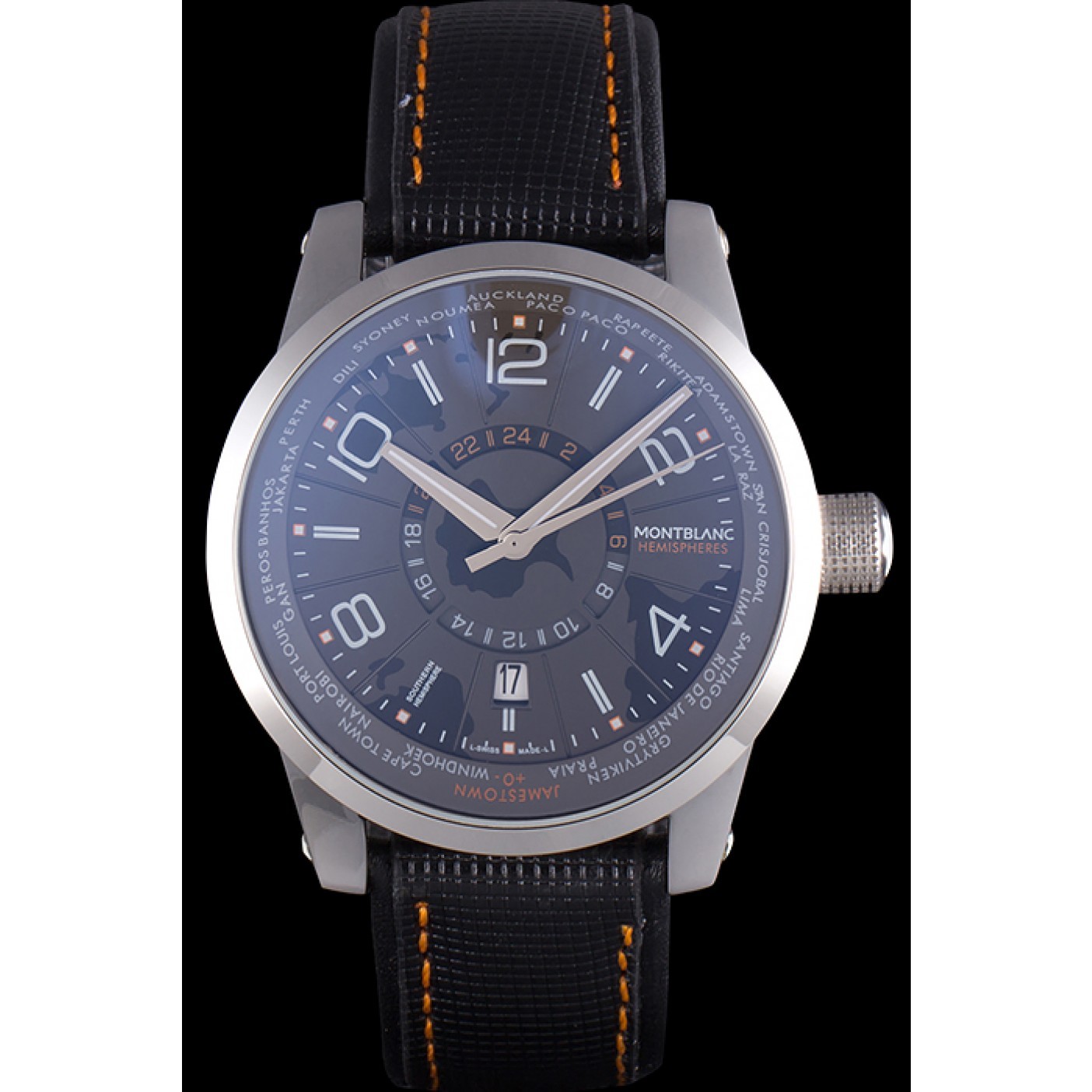 MiroTime Montblanc Timewalker Hemispheres Leather Strap 621625