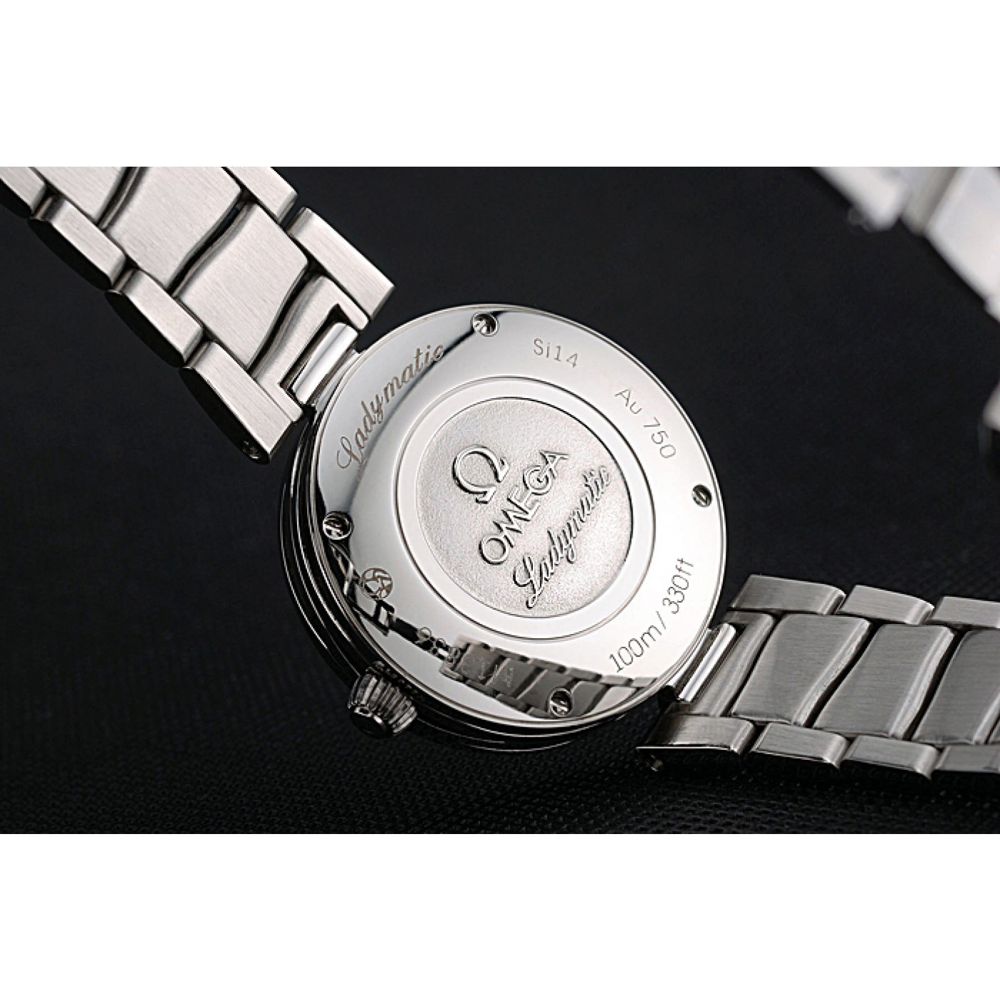 MiroTime Omega Ladymatic Purple Dial Stainless Steel Bracelet 622459