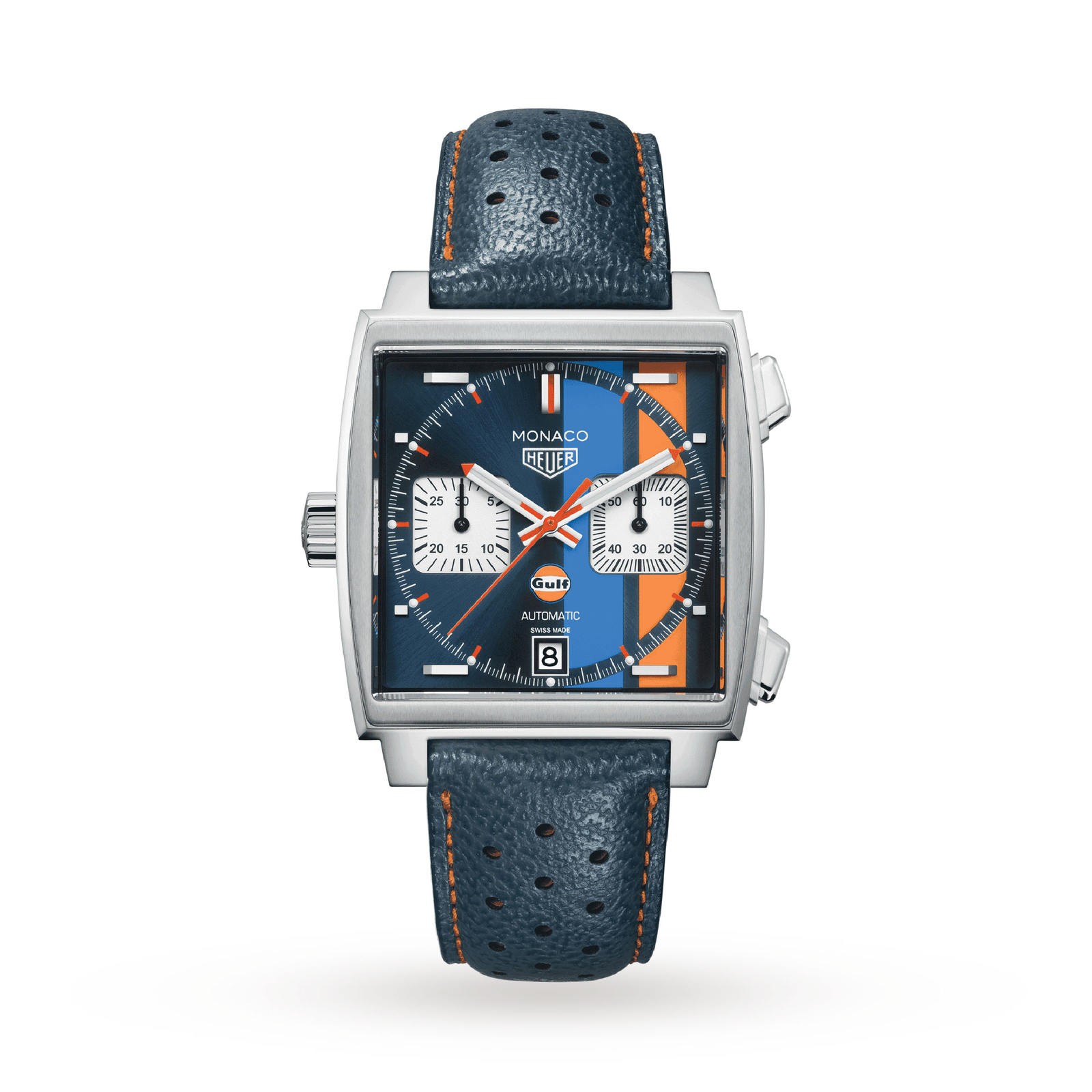 MiroTime Swiss TAG Heuer Monaco Gulf Calibre 11 39mm Mens Watch CAW211R.FC6401