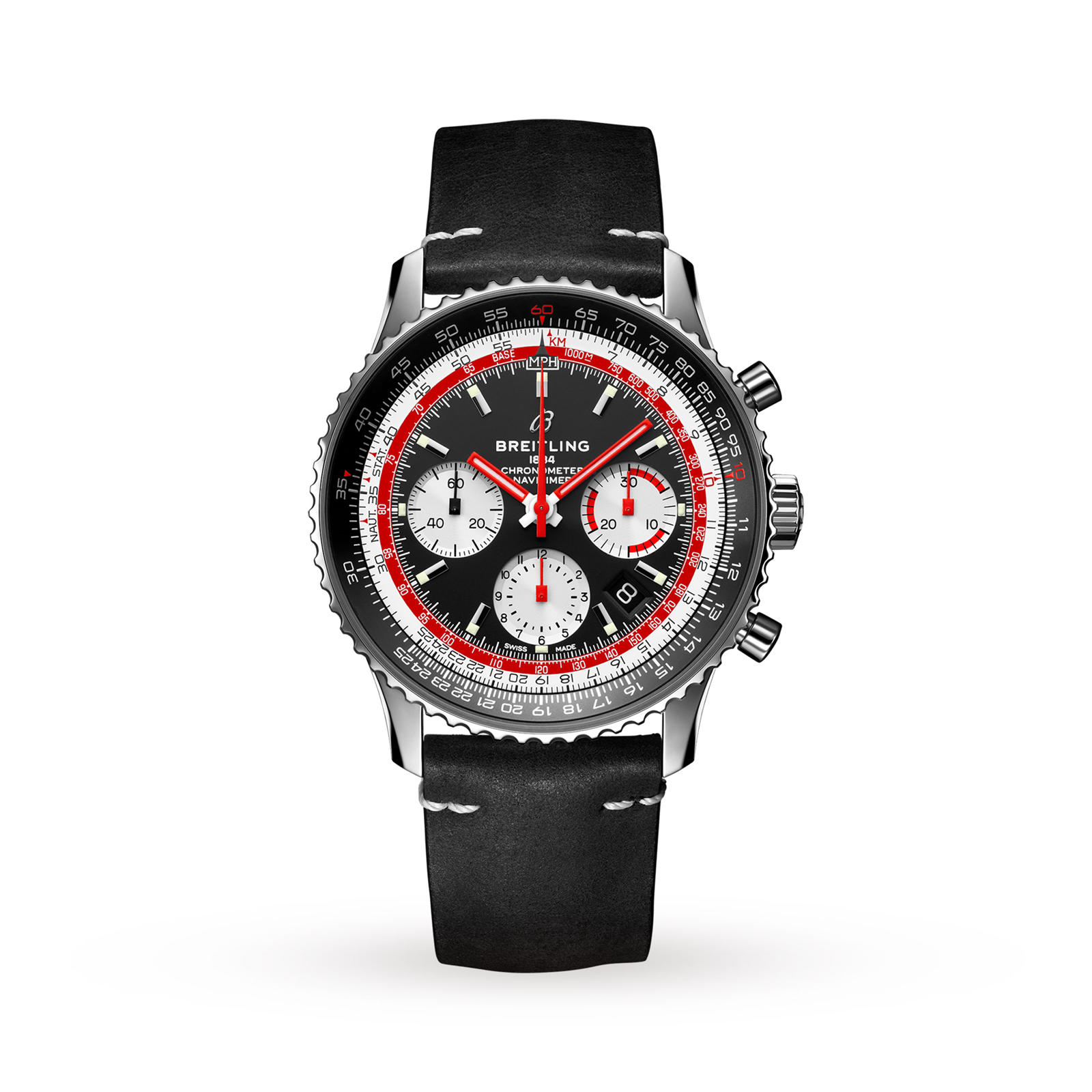 MiroTime Swiss Breitling Navitimer 1 B01 Chronograph 43 Swissair AB01211B1B1X2