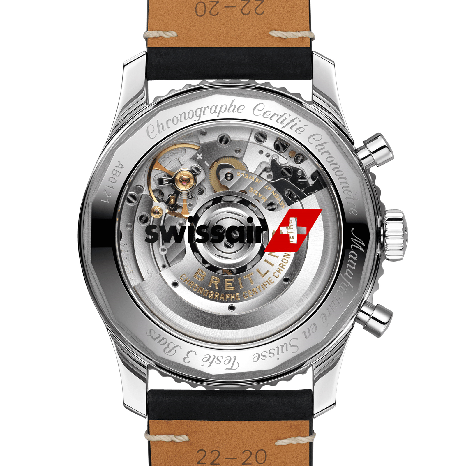 MiroTime Swiss Breitling Navitimer 1 B01 Chronograph 43 Swissair AB01211B1B1X2