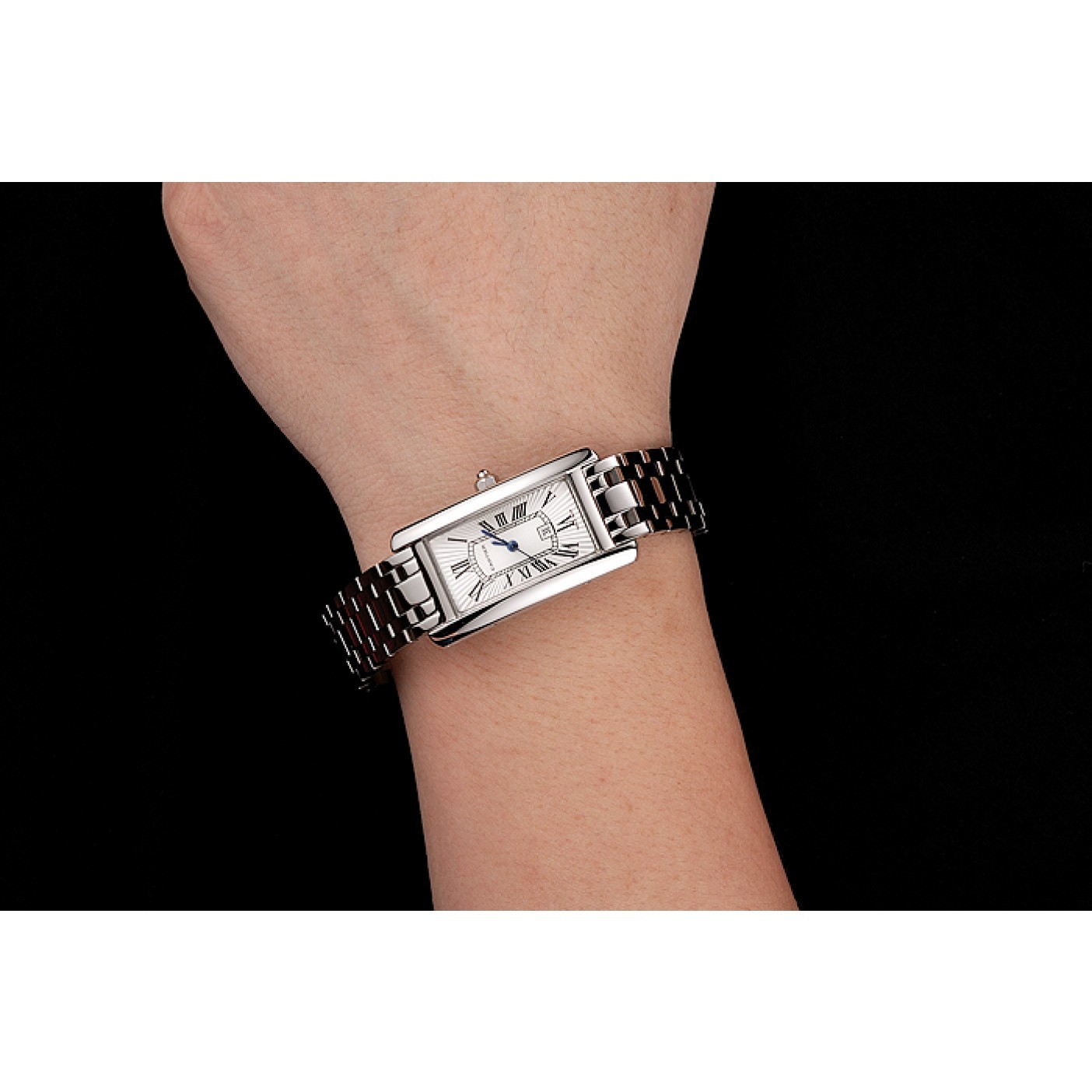 MiroTime Cartier Tank Americaine 21mm White Dial Stainless Steel Case And Bracelet