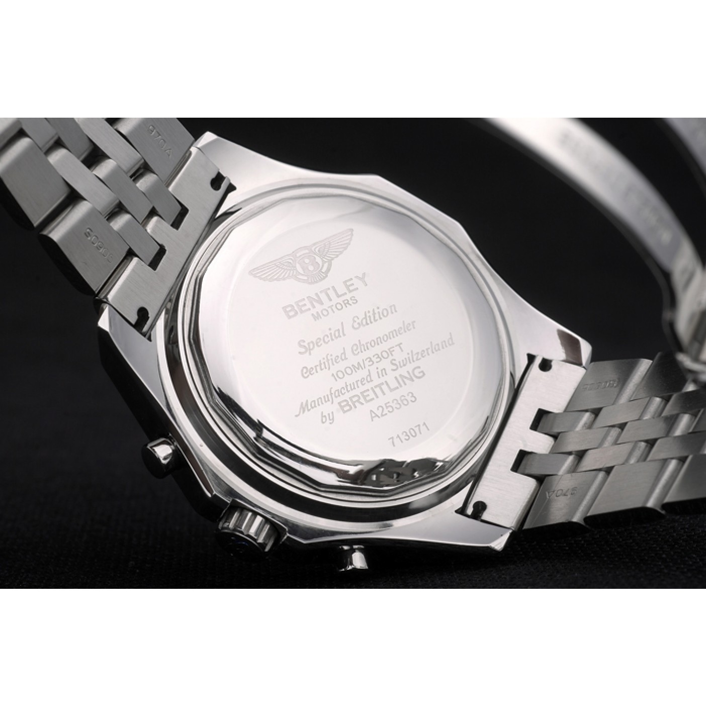 MiroTime Breitling for Bentley Stainless Steel Strap Brown Dial