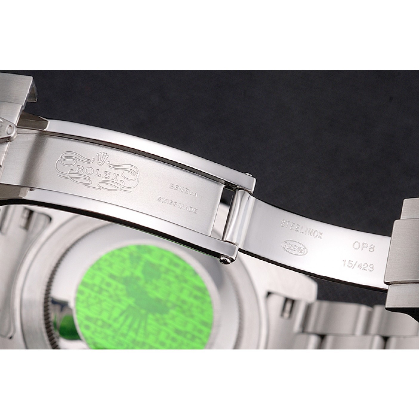 MiroTime Swiss Rolex Submariner Silver Dial Diamond Markings Black Bezel Stainless Steel Case And Bracelet