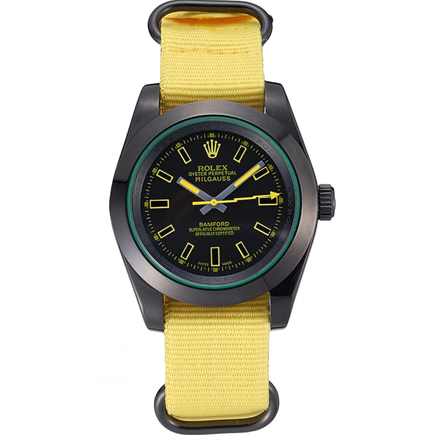 MiroTime Rolex Milgauss Bamford Yellow Nylon Strap 621999