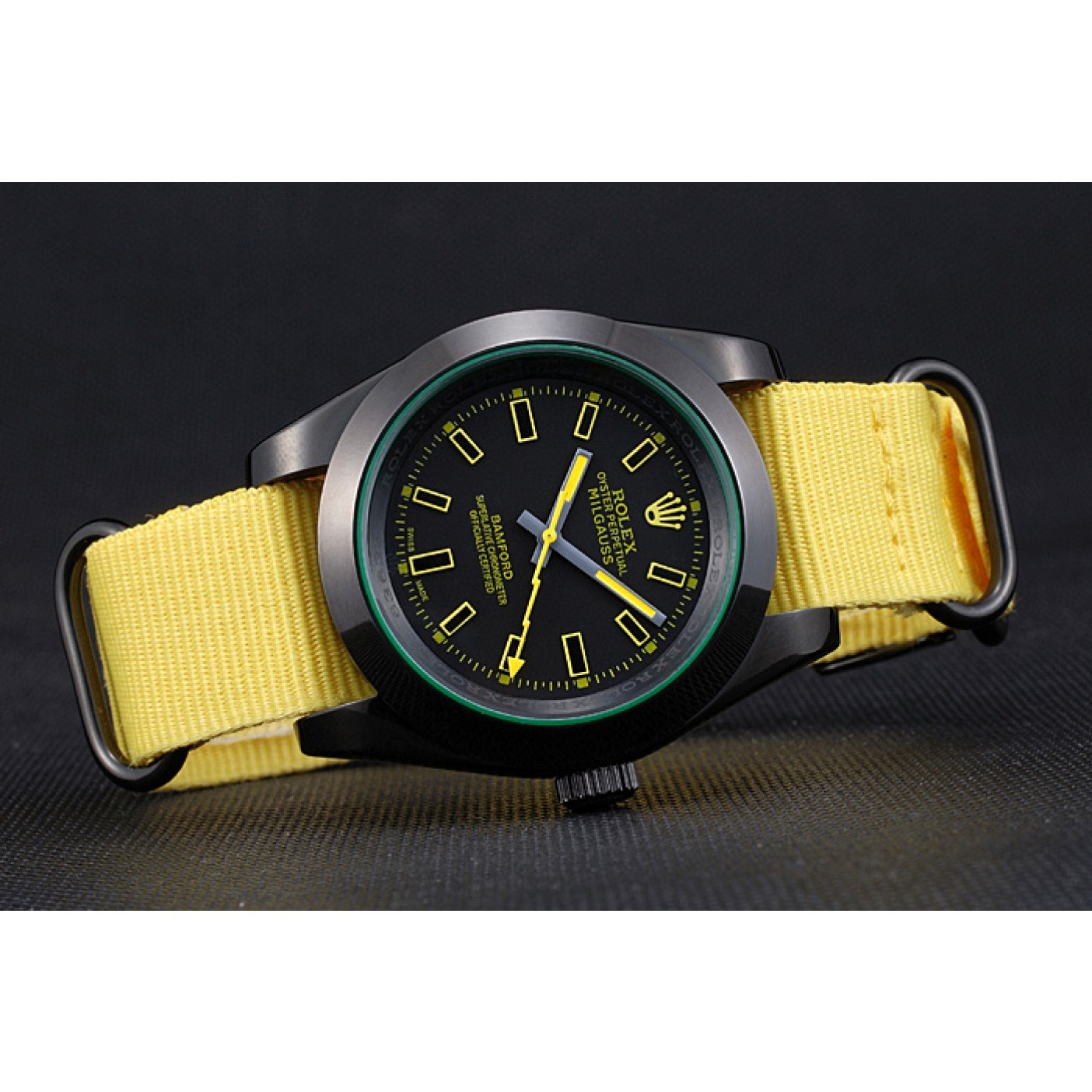 MiroTime Rolex Milgauss Bamford Yellow Nylon Strap 621999