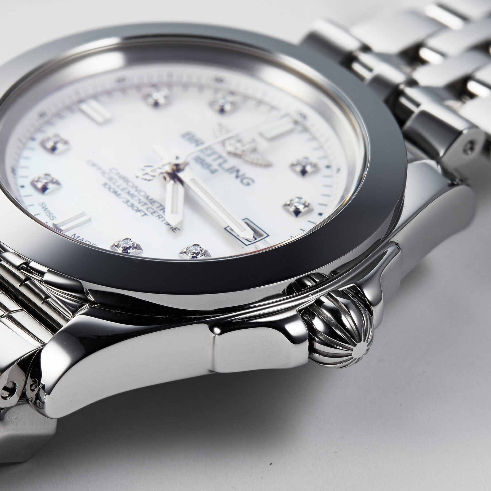 MiroTime Swiss Breitling Galactic 32 Sleek Steel W71330121A1A1