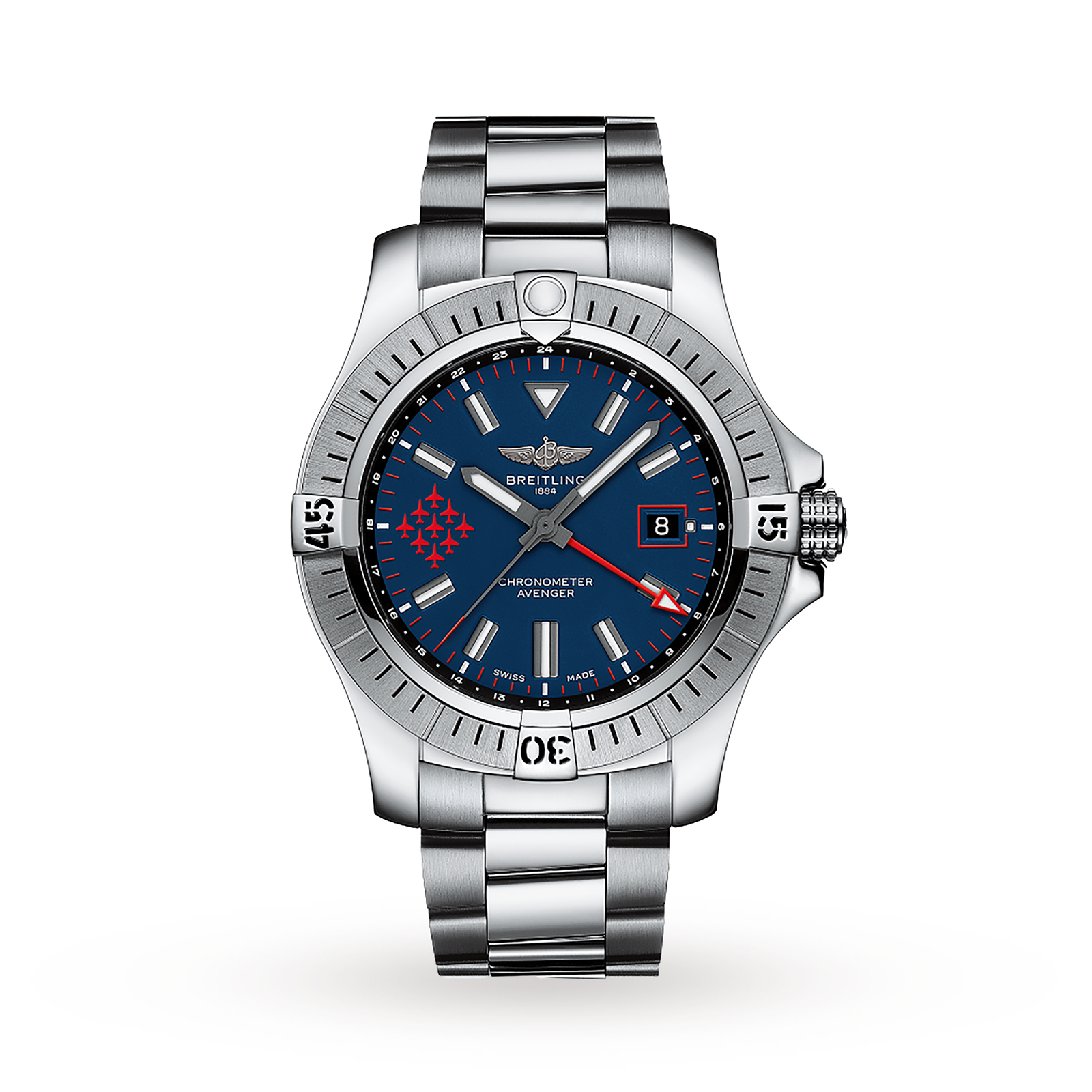 MiroTime Swiss Breitling Exclusive Avenger Royal Air Force Red Arrows Limited Edition A323951A1C1A1