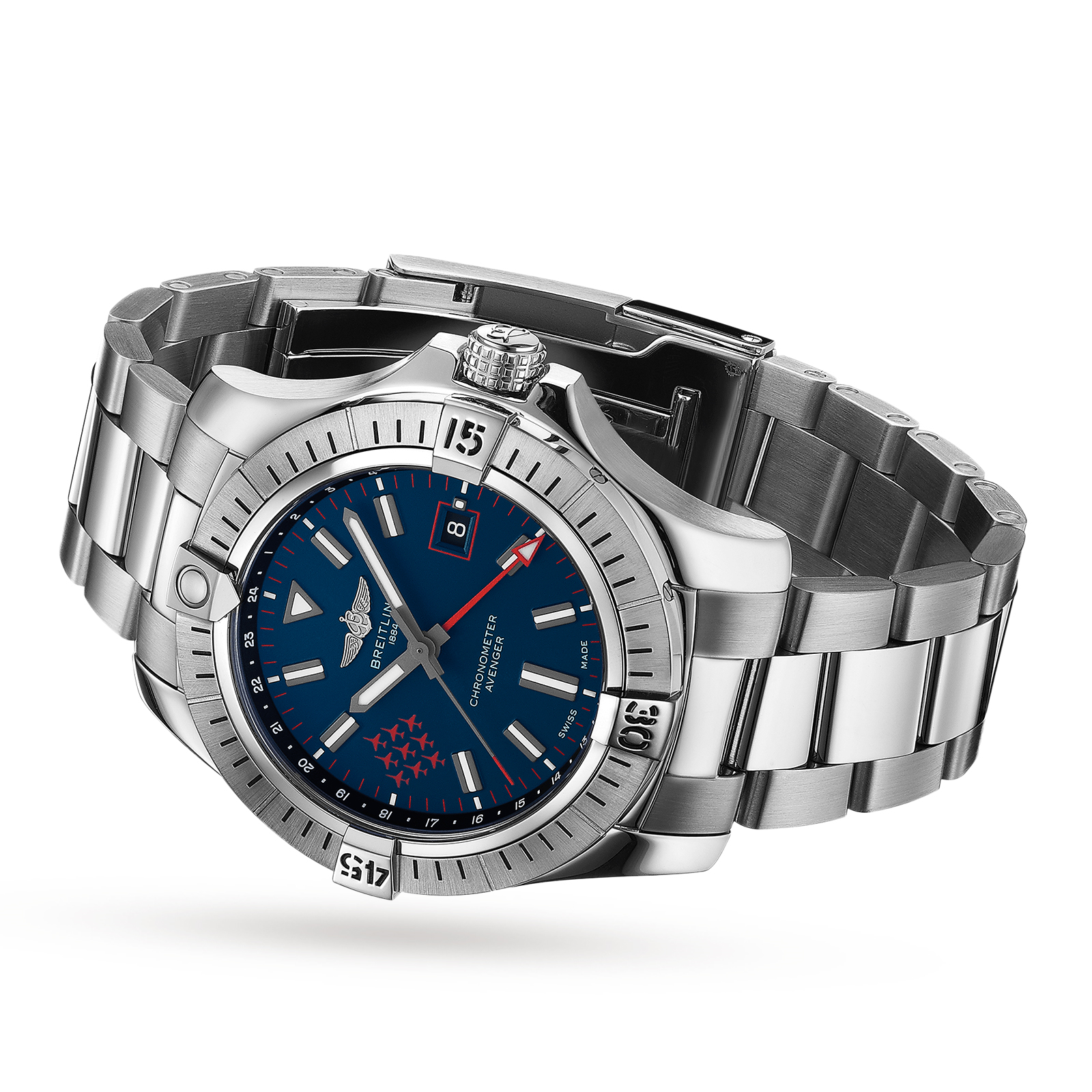 MiroTime Swiss Breitling Exclusive Avenger Royal Air Force Red Arrows Limited Edition A323951A1C1A1