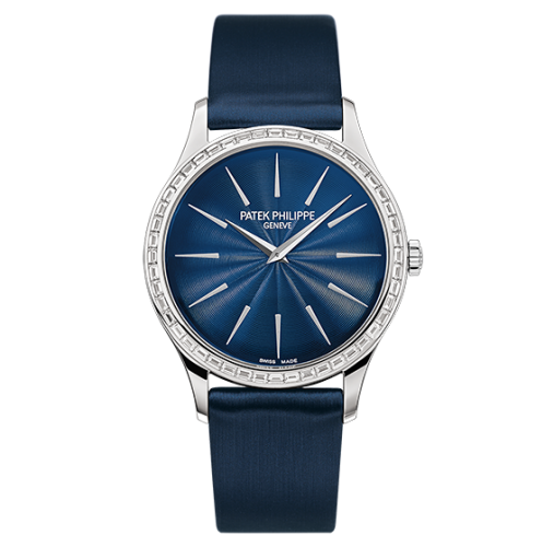 MiroTime AAA Replica Patek Philippe Calatrava White Gold Midnight Blue Watch 4897 300G-001