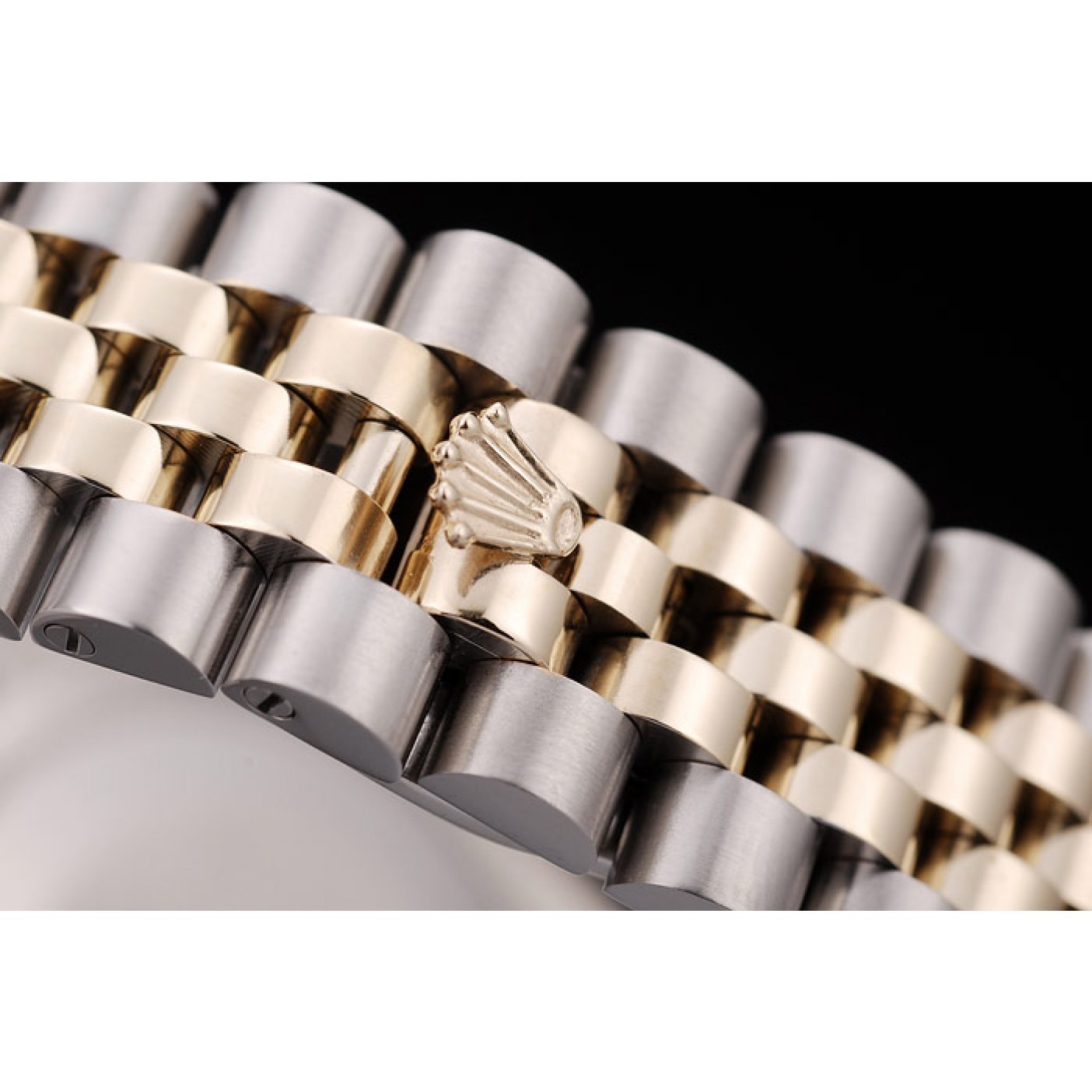 MiroTime Rolex DateJust Brushed Stainless Steel Case Silver Flowers Dial Diamonds Plated