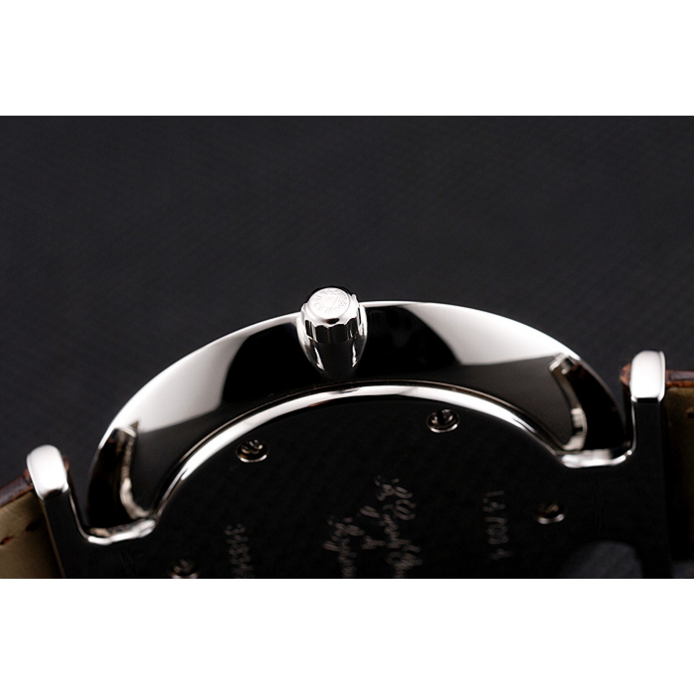 MiroTime Swiss Longines Grande Classique White Dial Stainless Steel Case Brown Leather Strap