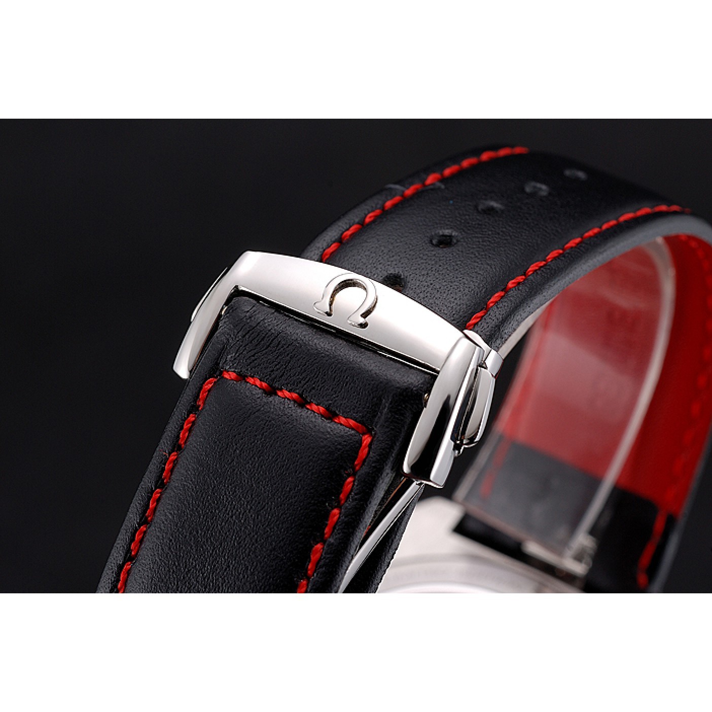 MiroTime Omega Seamaster Bullhead White Dial Stainless Steel Case Black Leather Strap 622825