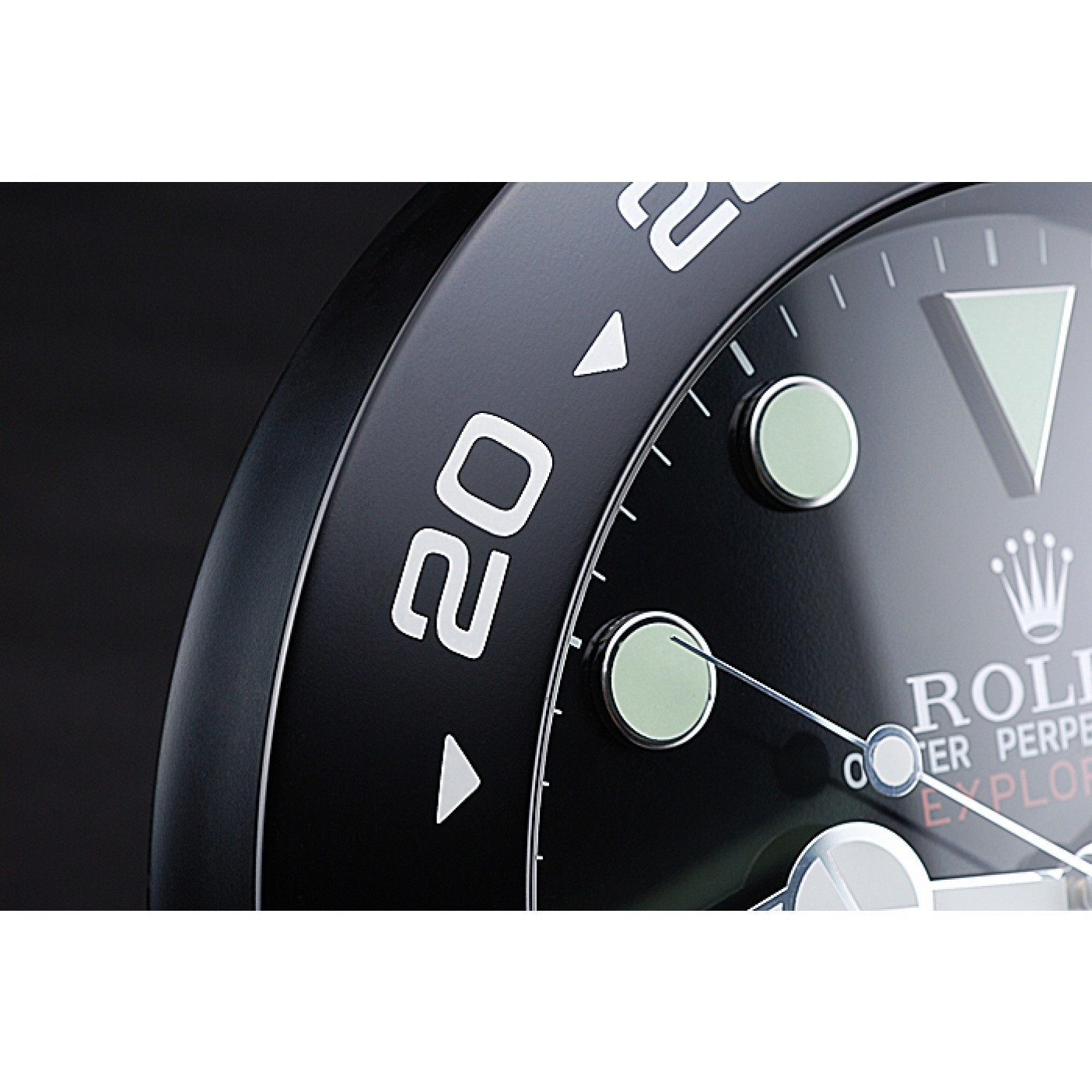 MiroTime Rolex Explorer II Wall Clock Black 622477