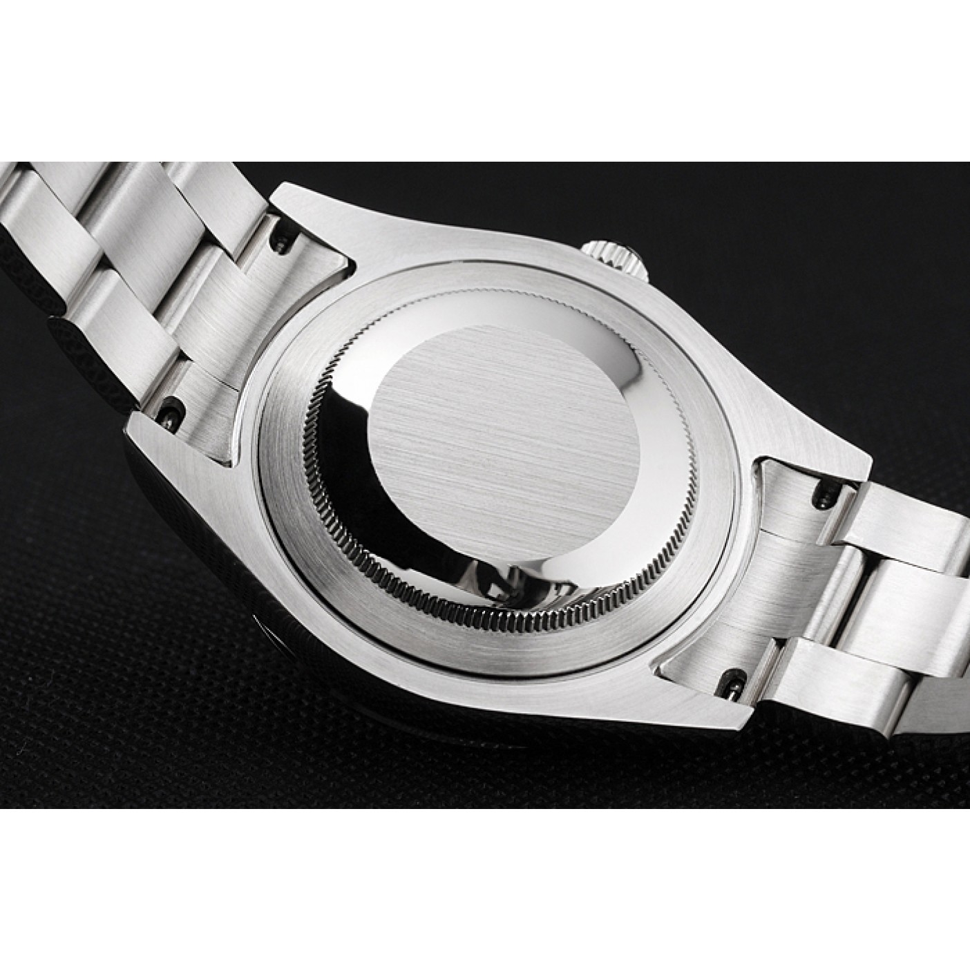 MiroTime Swiss Rolex Milgauss White Dial Orange Markings Stainless Steel Case And Bracelet