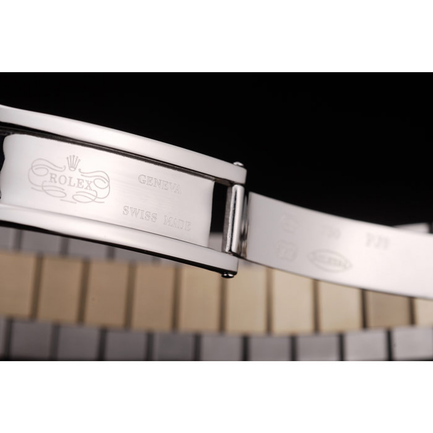 MiroTime Rolex DateJust Gold Ribbed Pattern Bezel Brown Dial