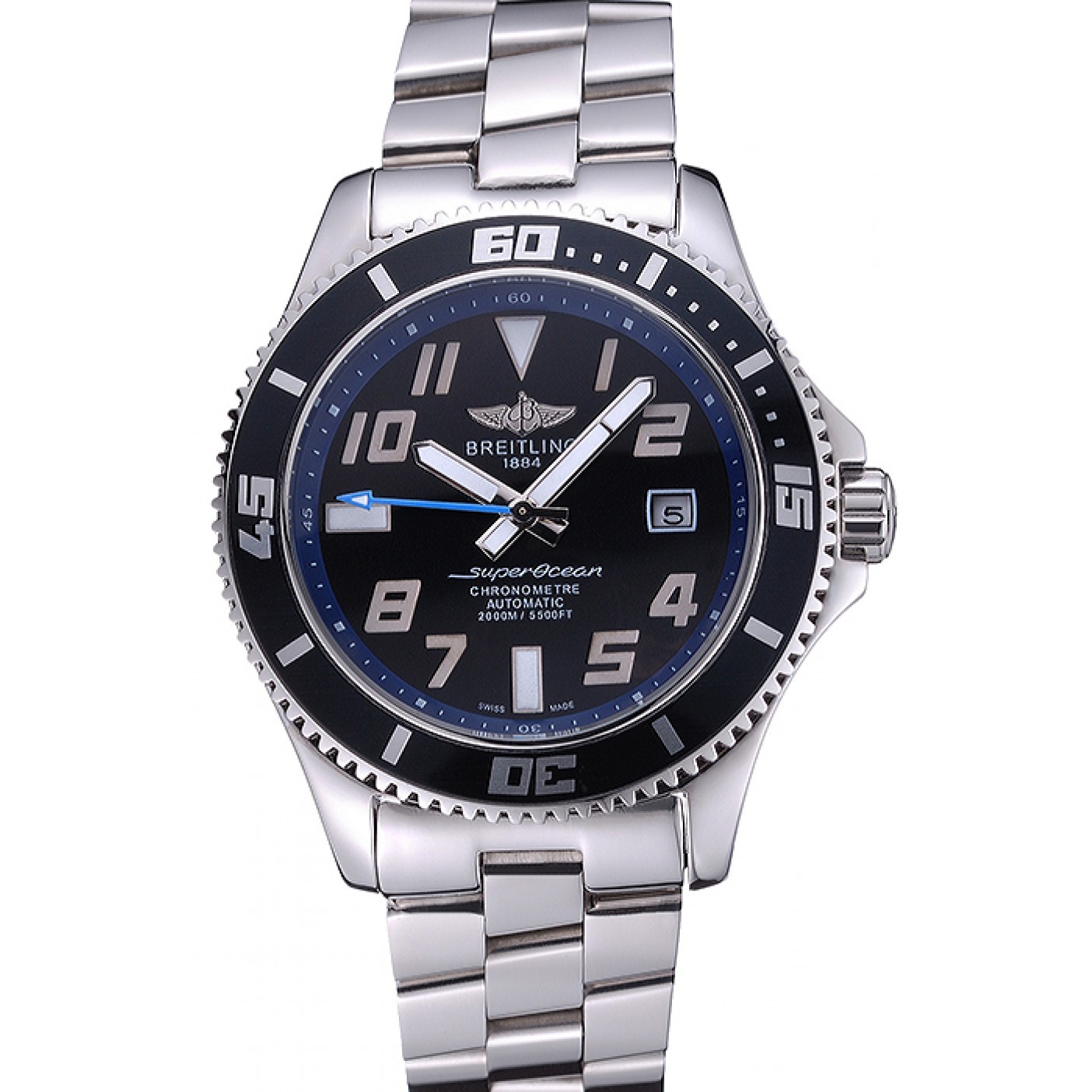 MiroTime Breitling Superocean 44 Abyss Blue Accents Stainless Steel Bracelet 622506