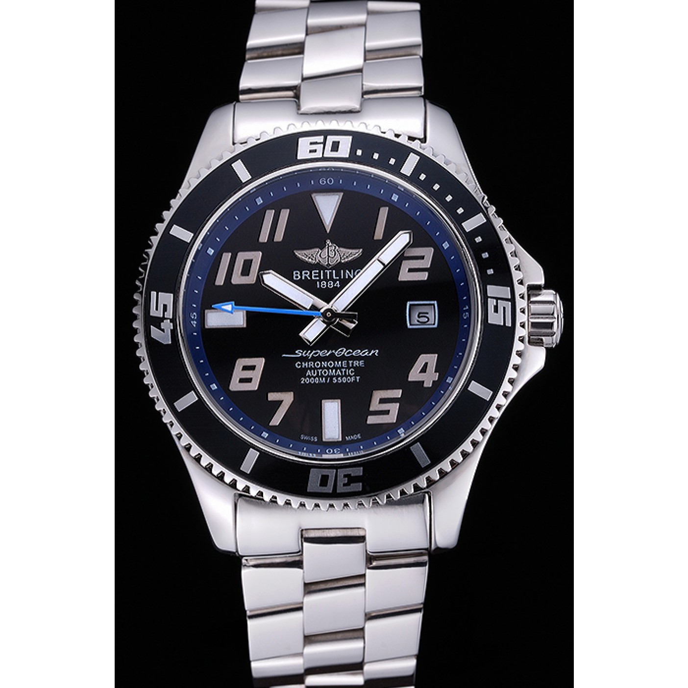 MiroTime Breitling Superocean 44 Abyss Blue Accents Stainless Steel Bracelet 622506