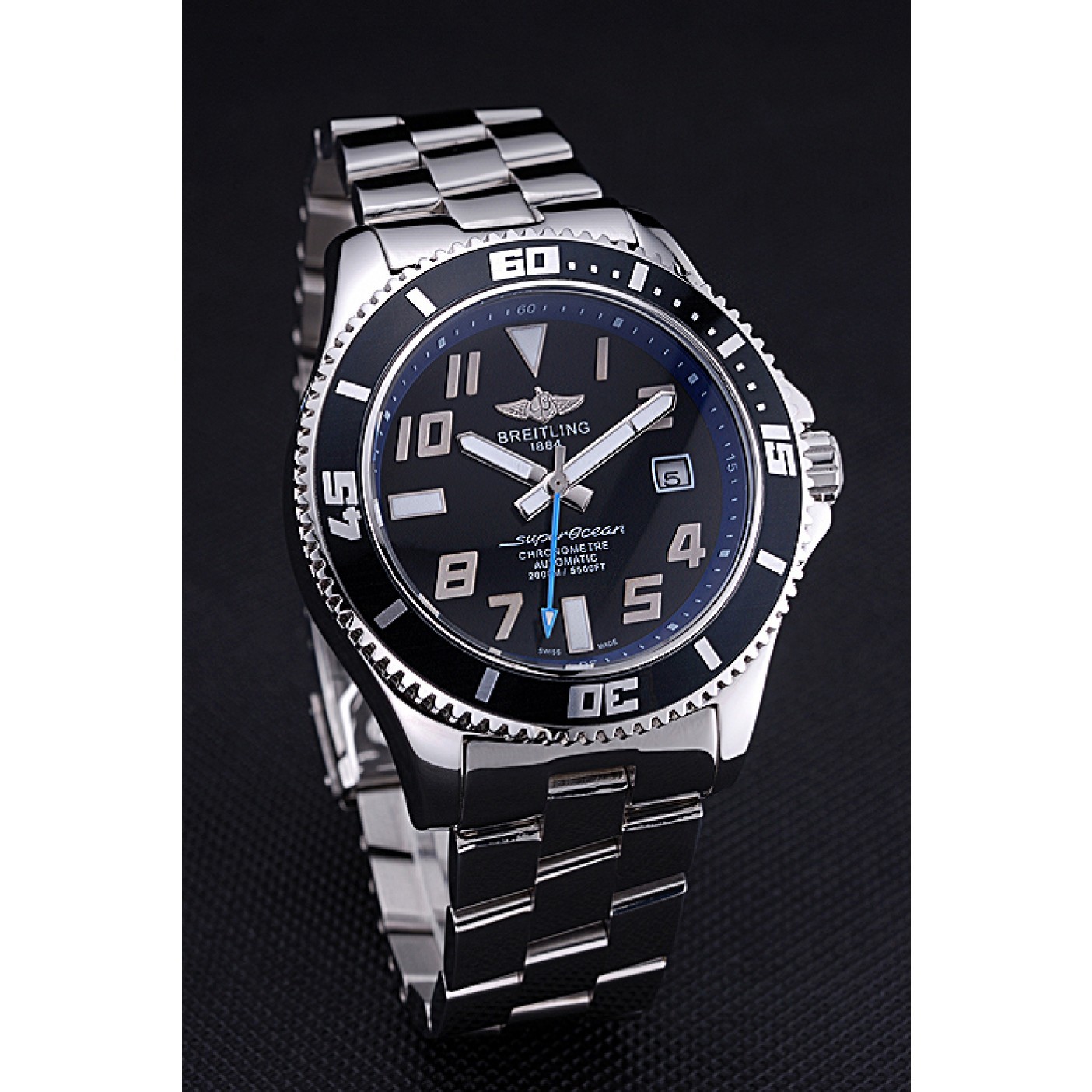 MiroTime Breitling Superocean 44 Abyss Blue Accents Stainless Steel Bracelet 622506