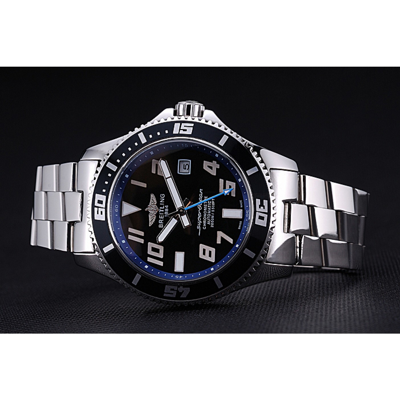 MiroTime Breitling Superocean 44 Abyss Blue Accents Stainless Steel Bracelet 622506