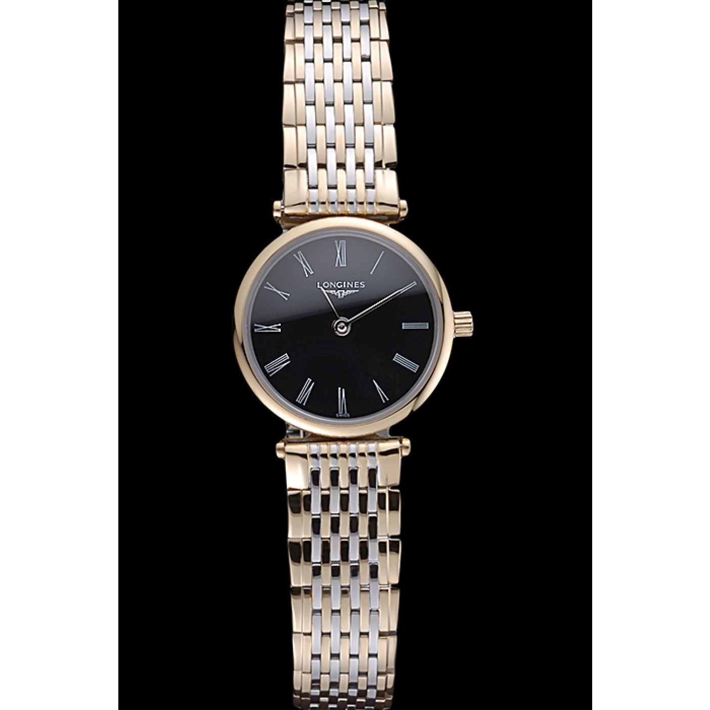 MiroTime Longines La Grande Classique Two Tone Band Black Dial Femme 622098