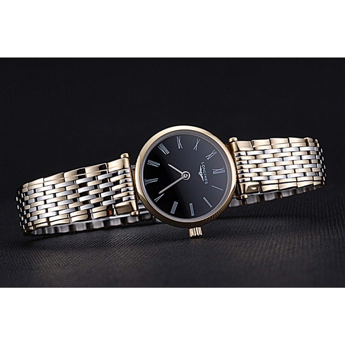 MiroTime Longines La Grande Classique Two Tone Band Black Dial Femme 622098