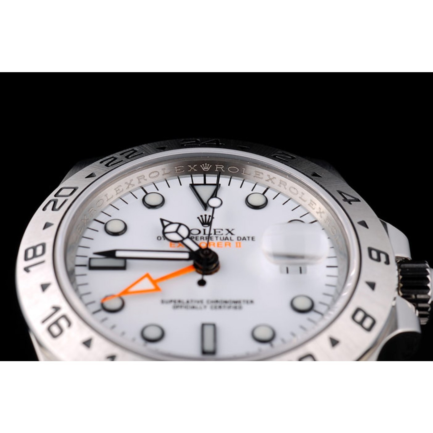 MiroTime Rolex Explorer Stainless Steel Bezel White Dial Watch
