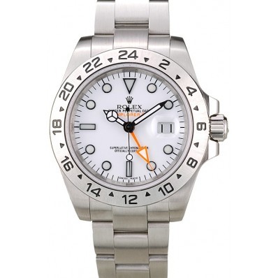 MiroTime Rolex Explorer Stainless Steel Bezel White Dial Watch