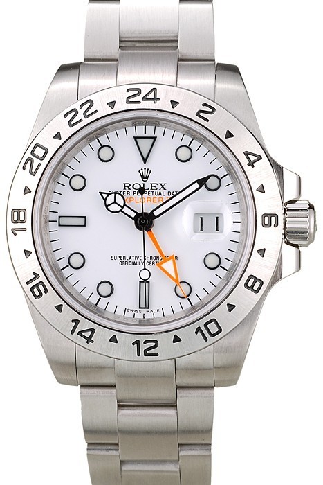 MiroTime Rolex Explorer Stainless Steel Bezel White Dial Watch